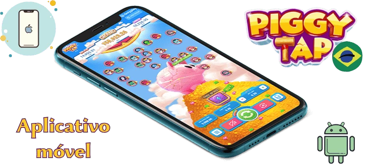 Aplicativo Piggy Tap no celular